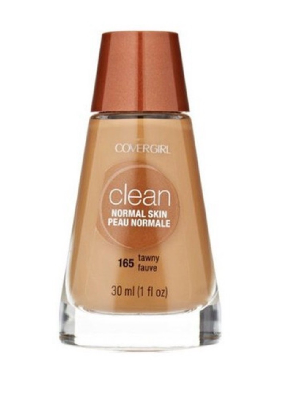 Covergirl Clean Liquid Foundation 165 Tawny 30mL / 1oz New